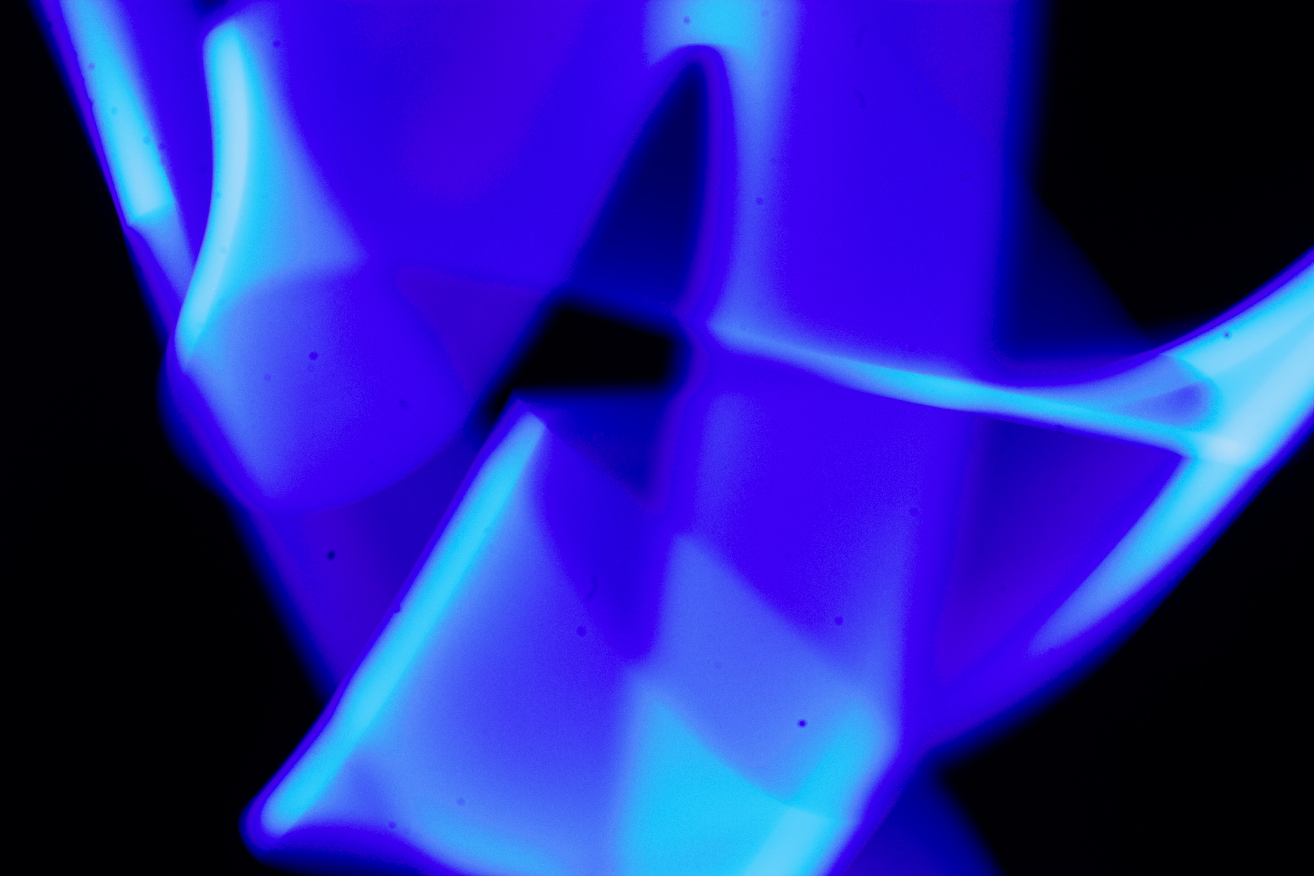 Abstract blue and violet light forms